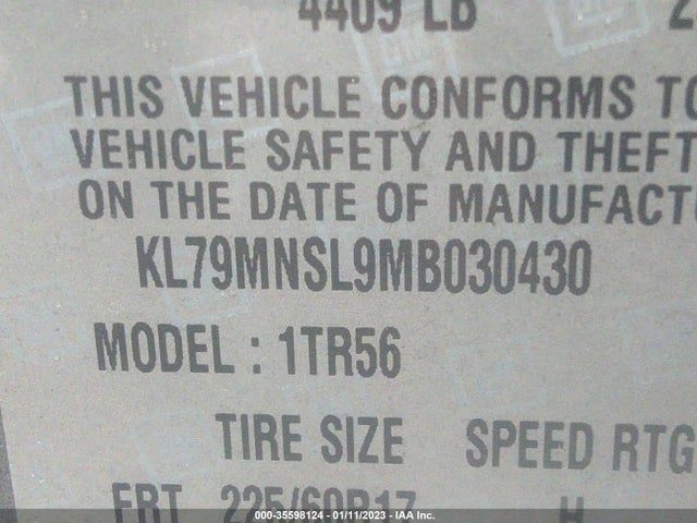 Chevrolet Trailblazer Ls 2021 KL79MNSL9MB030430 Image 9