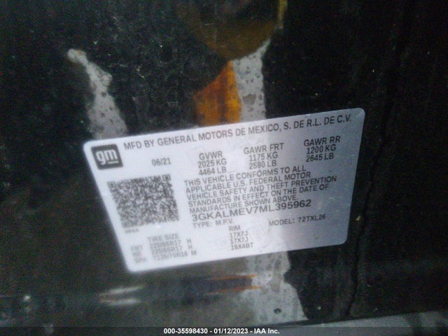2021 GMC Terrain, VIN: 3GKALMEV7ML395962