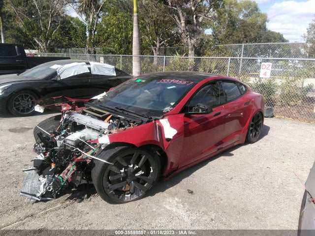 2022 TESLA MODEL S PLAID VIN: 5YJSA1E69NF469136