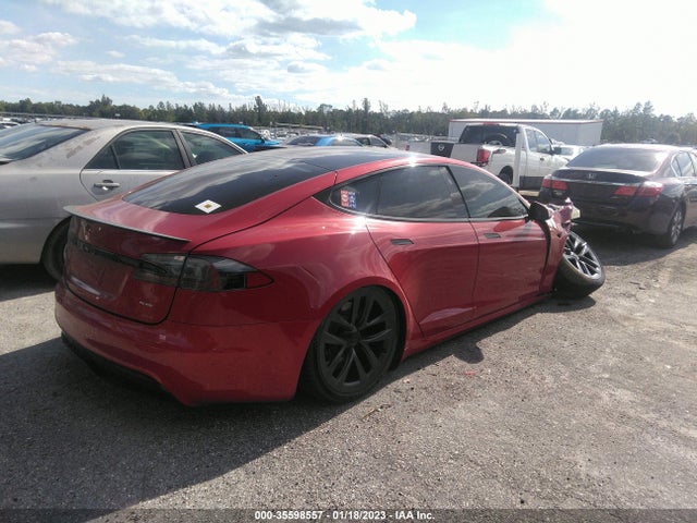 2022 TESLA MODEL S PLAID VIN: 5YJSA1E69NF469136