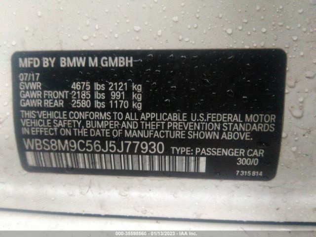 WBS8M9C56J5J77930 BMW M3