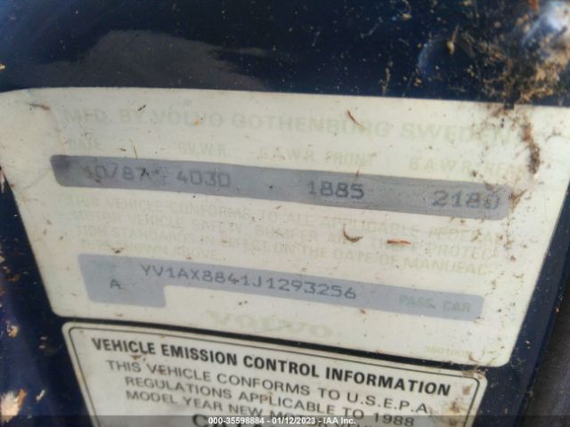 YV1AX8841J1293256 Volvo 244 Dl/gl