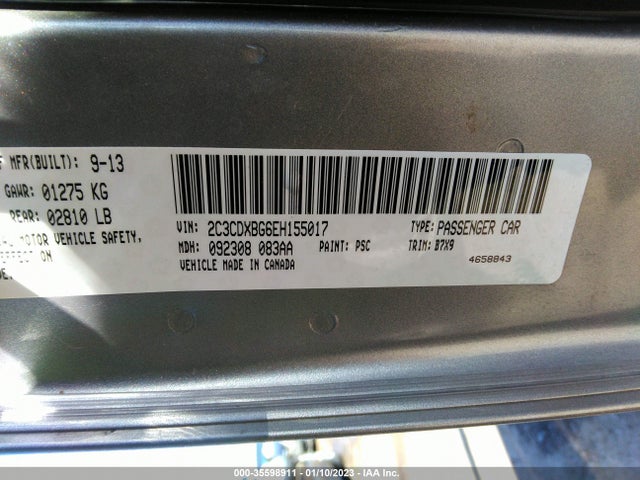 Dodge Charger Se 2014 2C3CDXBG6EH155017 Image 9