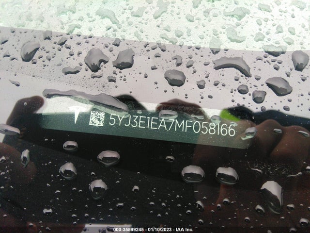 Tesla Model 3 Standard Range Plus 2021 5YJ3E1EA7MF058166 Image 9