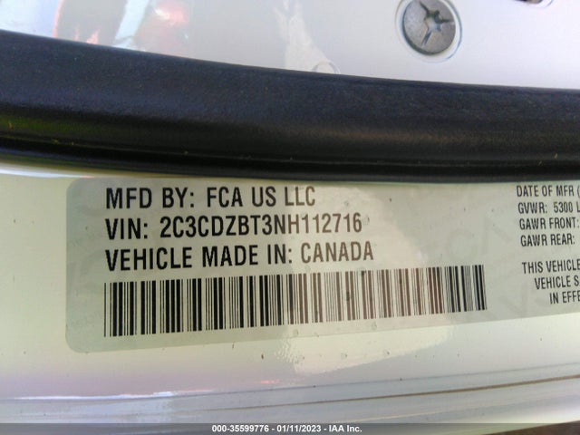Dodge Challenger R/t 2022 2C3CDZBT3NH112716 Image 10