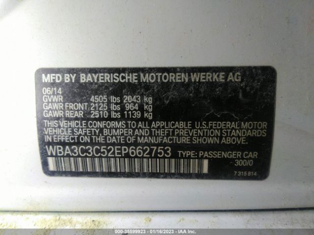 WBA3C3C52EP662753 BMW 3 Series 320i Xdrive