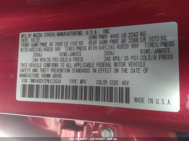 2023 Mazda CX-50, VIN: 7MMVABDY2PN123634