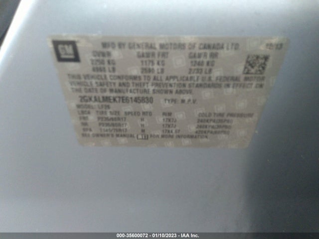 GMC Terrain Sle 2014 2GKALMEK7E6145830 Image 10
