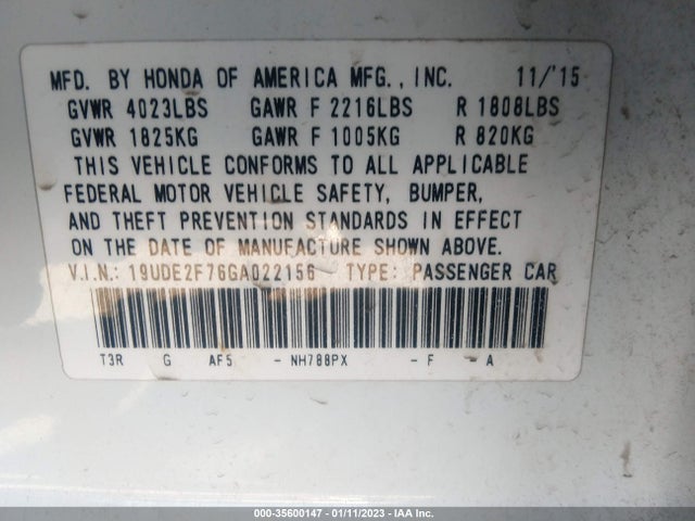Acura Ilx W 2016 19UDE2F76GA022156 Image 9