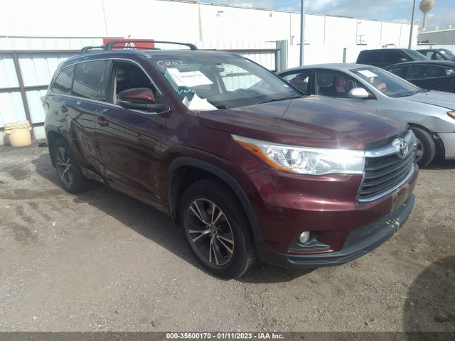 Toyota Highlander 2016 5TDKKRFH0GS152971 Image 1