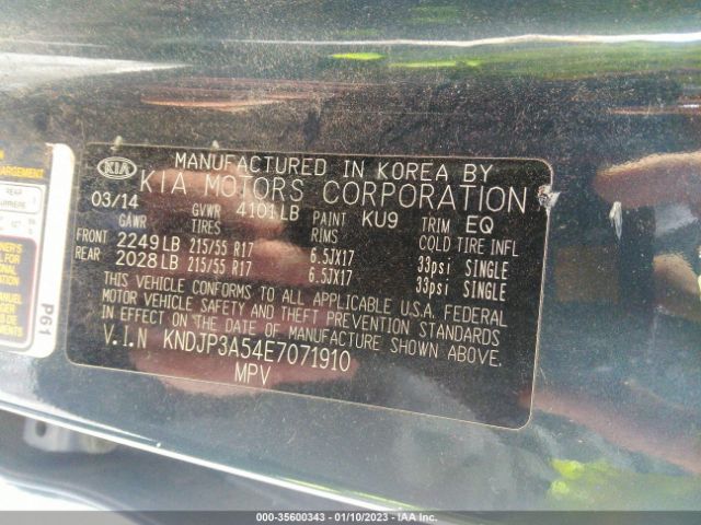 KNDJP3A54E7071910 KIA SOUL +
