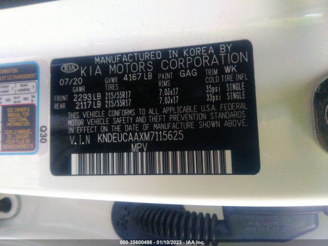 KNDEUCAAXM7115625 KIA SELTOS S