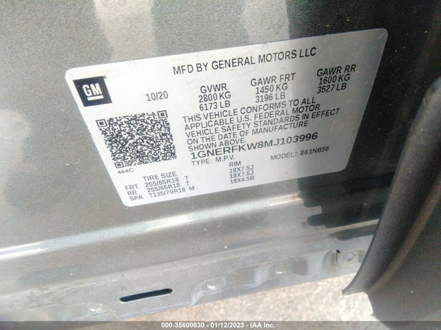 Chevrolet Traverse Ls 2021 1GNERFKW8MJ103996 Image 9