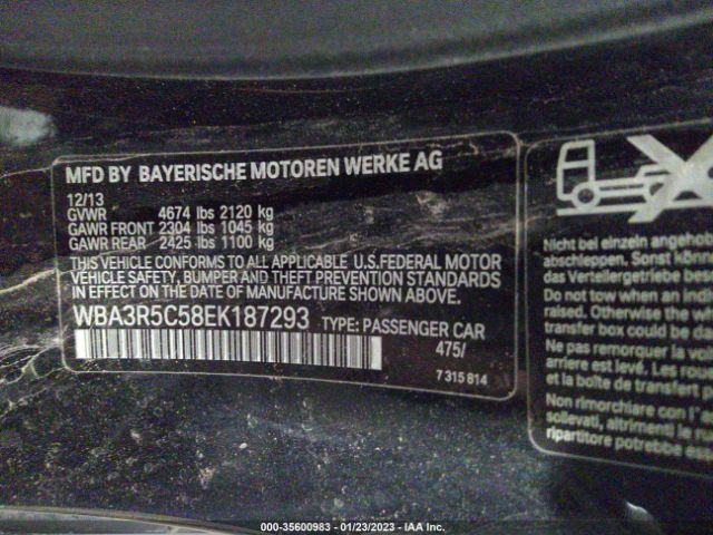 WBA3R5C58EK187293 BMW 4 Series 435i Xdrive