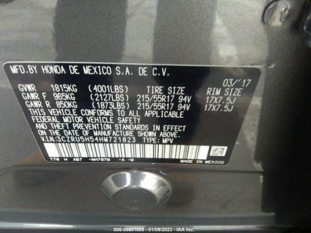 Honda HR-V EX 2017 3CZRU5H54HM721823 Image 10
