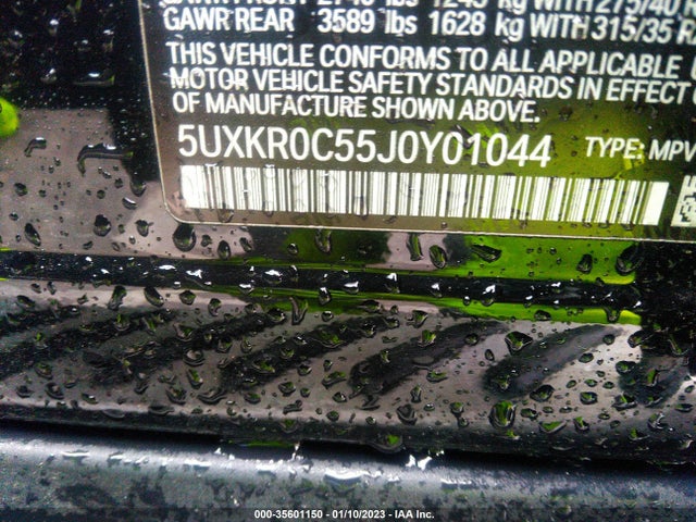 5UXKR0C55J0Y01044 BMW X5 Xdrive35i