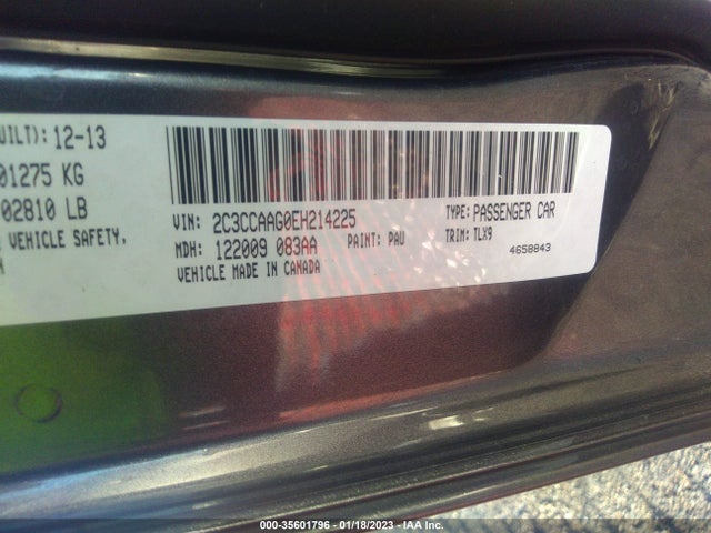 Chrysler 300 2014 2C3CCAAG0EH214225 Image 10