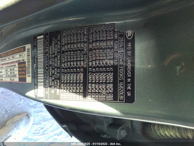 Land Rover Range Rover 2006 SALME15466A202969 Image 10