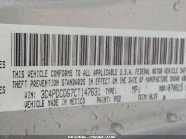 Dodge Journey 2012 3C4PDCDG7CT147631 Image 9