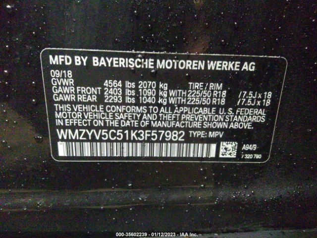 WMZYV5C51K3F57982 Mini Countryman Cooper