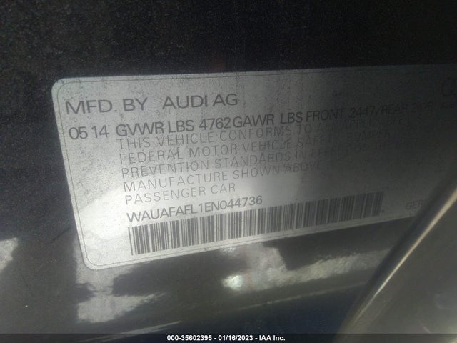 WAUAFAFL1EN044736 Audi A4 PREMIUM