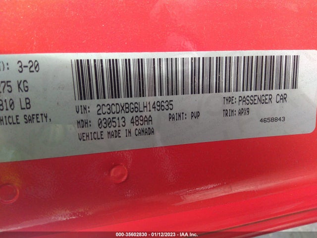 Dodge Charger Sxt 2020 2C3CDXBG6LH149635 Image 10