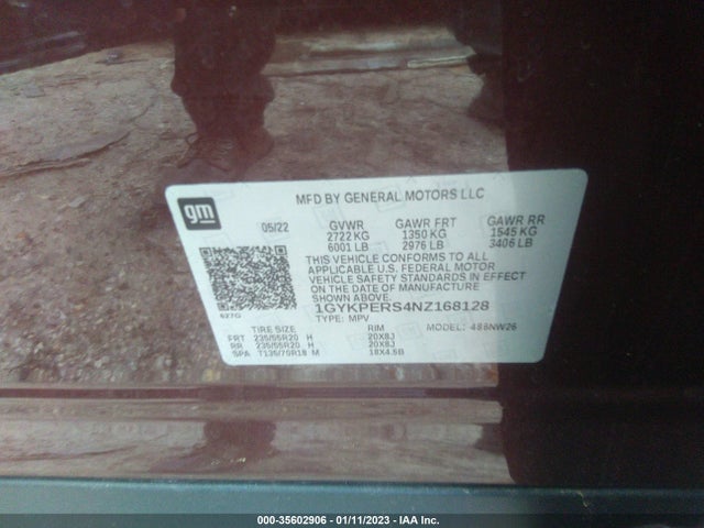2022 CADILLAC XT6 1GYKPERS4NZ168128 Photo 8