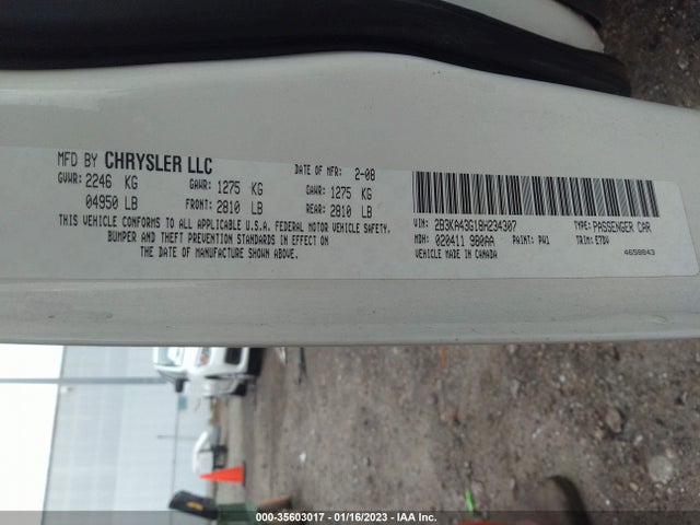 Dodge Charger 2008 2B3KA43G18H234307 Image 11