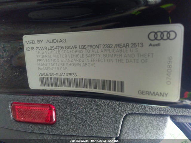 Audi A4 Premium Plus 2018 WAUENAF45JA137533 Image 9