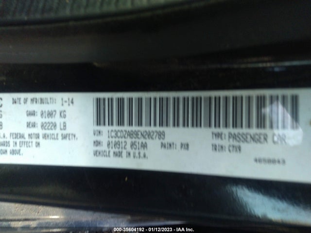 Dodge AVENGER SE 2014 1C3CDZAB9EN202789 Image 9
