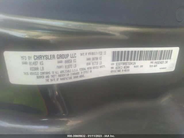 3C3CFFBR9DT634124 Fiat 500 SPORT