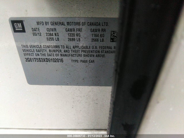 Cadillac Xts Premium 2013 2G61T5S3XD9102016 Image 11
