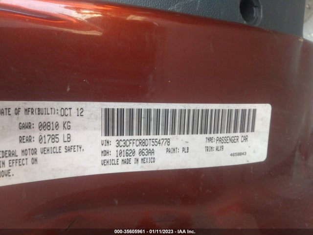 3C3CFFCR8DT554778 Fiat 500