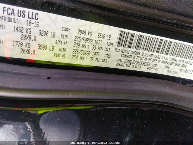 Dodge DURANGO GT 2017 1C4RDJDG8HC696965 Image 9