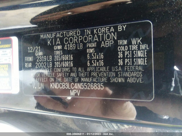 KIA Niro 2022 KNDCB3LC4N5526835 Image 9