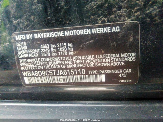 WBA8D9C57JA615110 BMW 3 Series 330i Xdrive