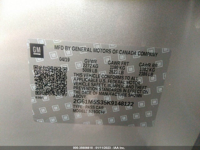 2G61M5S35K9148122 Cadillac XTS LUXURY