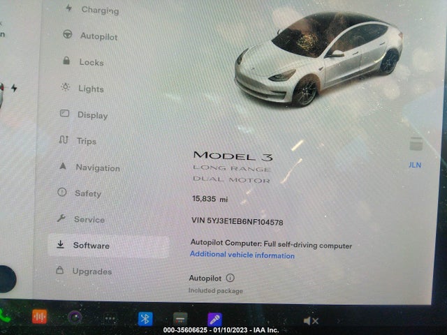 Tesla Model 3 Long Range 2022 5YJ3E1EB6NF104578 Image 8