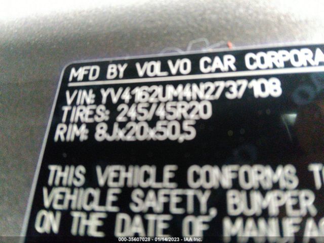 YV4162UM4N2737108 Volvo Xc40 R-design