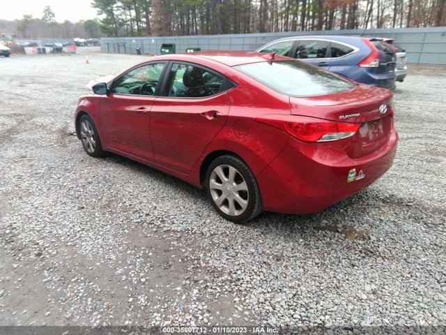 2012 HYUNDAI ELANTRA LIMITED PZEV VIN: KMHDH4AE4CU441876