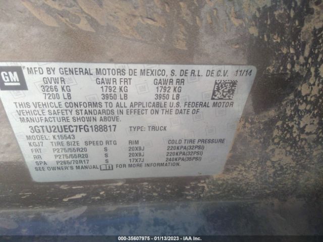 3GTU2UEC7FG188817 GMC Sierra 1500 Sle