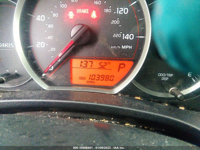 2013 Toyota Yaris L/le/se მანქანა იყიდება აუქციონზე, vin: JTDKTUD39DD553319, აუქციონის ნომერი: 35608451