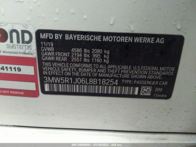 3MW5R1J06L8B18254 BMW 3 Series 330i