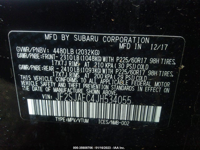 Subaru Forester Premium 2018 JF2SJAEC4JH534055 Image 9