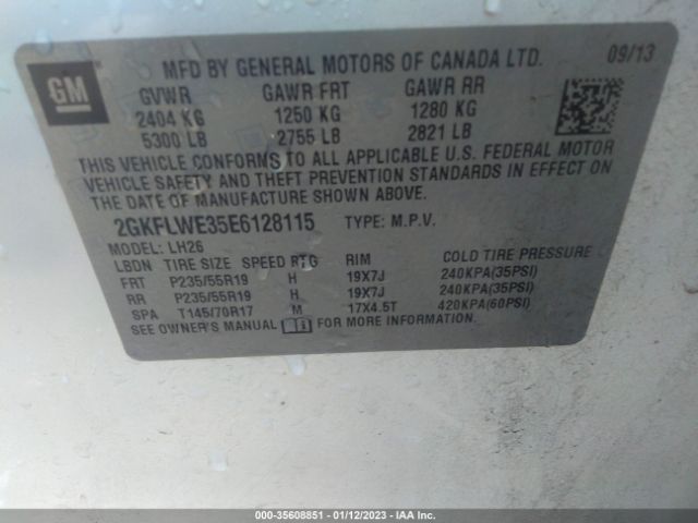 2GKFLWE35E6128115 GMC Terrain Sle