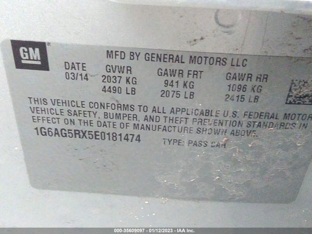 Cadillac Ats Standard Awd 2014 1G6AG5RX5E0181474 Image 10