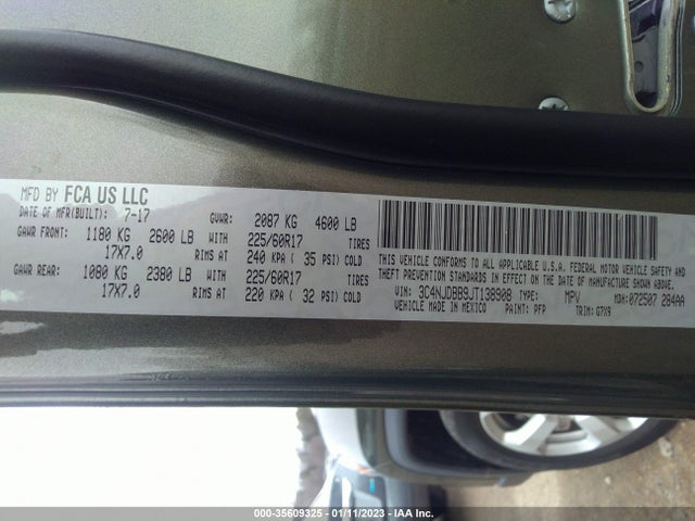 3C4NJDBB9JT138908 Jeep Compass Latitude