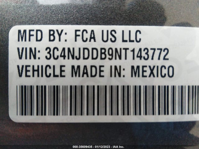 2022 Jeep Compass, VIN: 3C4NJDDB9NT143772