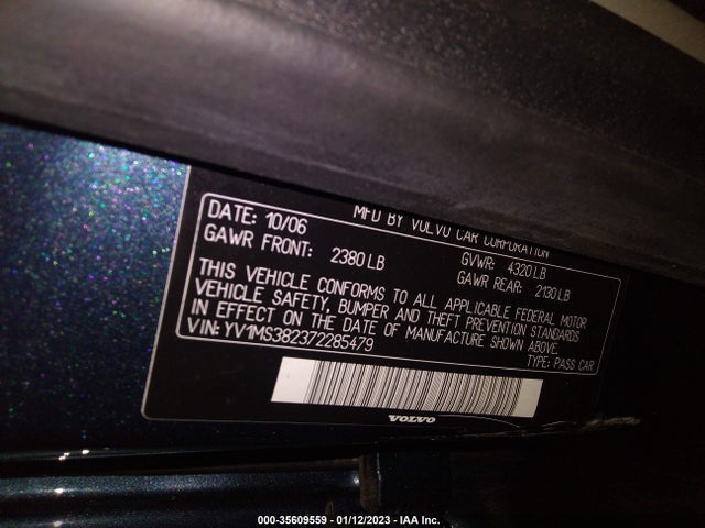 Volvo S40 2.4l 2007 YV1MS382372285479 Image 10