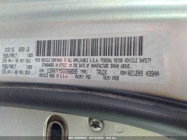 1C6RR7FM5GS268595 RAM 1500 Tradesman